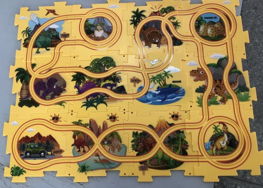 Children’s Puzzle Electric Railroad Speeder DIY Toy