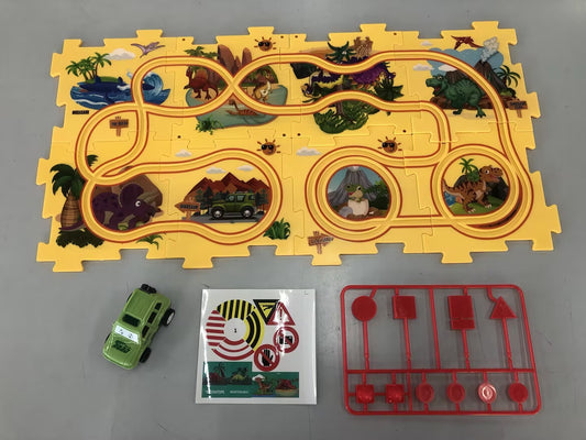 Children’s Puzzle Electric Railroad Speeder DIY Toy