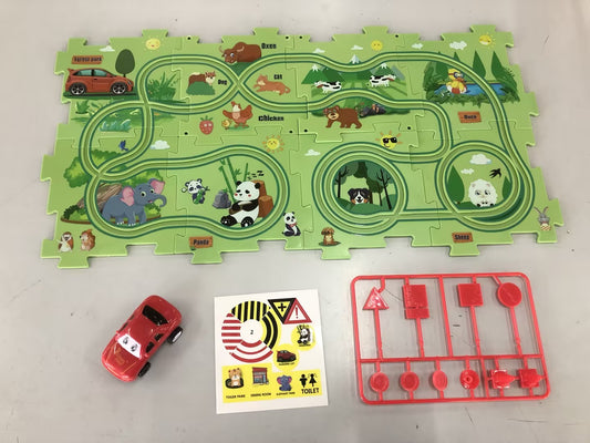 Children’s Puzzle Electric Railroad Speeder DIY Toy