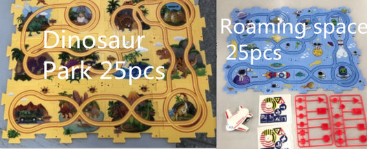 Children’s Puzzle Electric Railroad Speeder DIY Toy