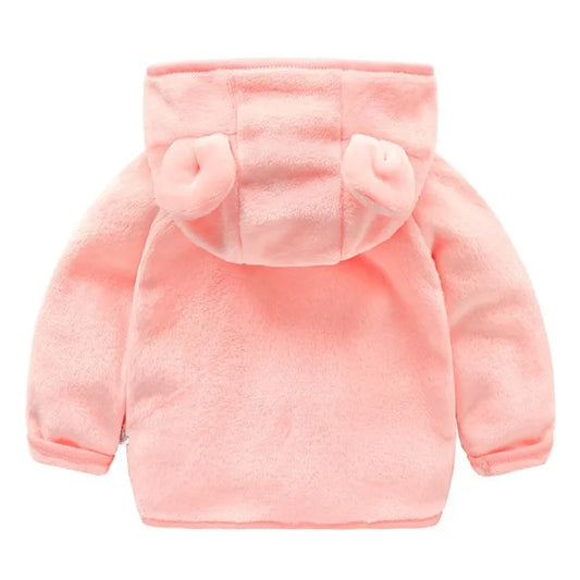 Warme Fleece Babyjas met Capuchon