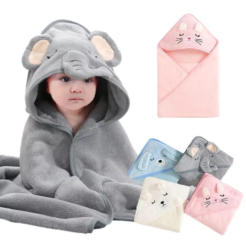 Baby Badcape met Capuchon – Zacht & Warm