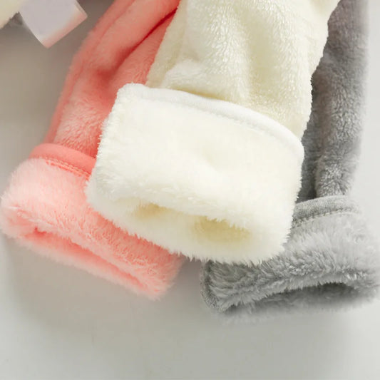 Warme Fleece Babyjas met Capuchon