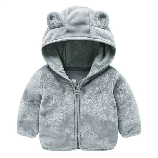 Warme Fleece Babyjas met Capuchon