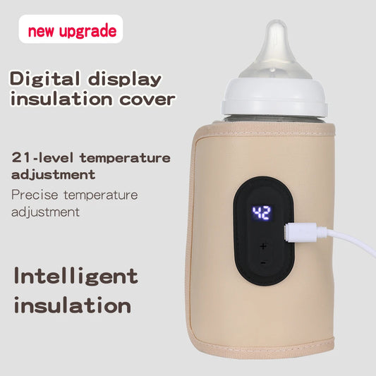 Draagbare USB Flessenwarmer voor Onderweg