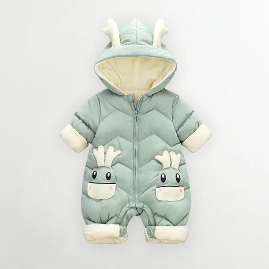 Warme Baby Winteroverall met Capuchon