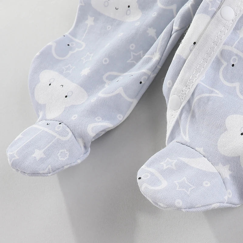 Zachte Katoenen Baby Romper met Lange Mouwen