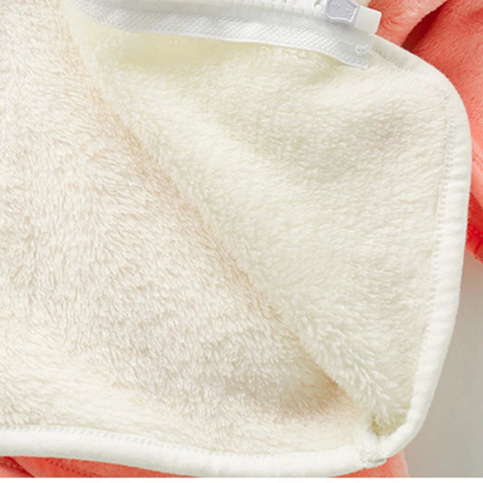 Warme Fleece Babyjas met Capuchon
