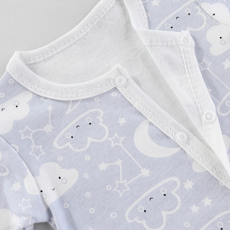 Zachte Katoenen Baby Romper met Lange Mouwen
