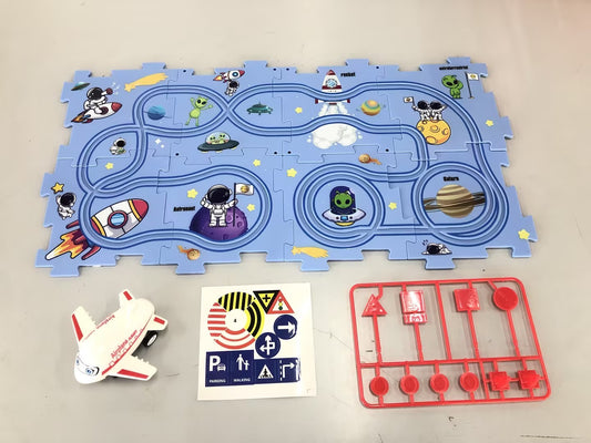 Children’s Puzzle Electric Railroad Speeder DIY Toy