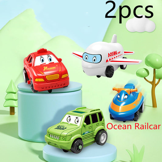Children’s Puzzle Electric Railroad Speeder DIY Toy