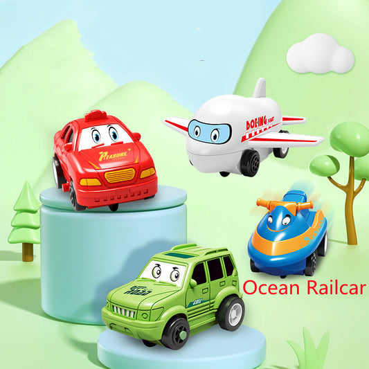 Children’s Puzzle Electric Railroad Speeder DIY Toy