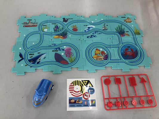 Children’s Puzzle Electric Railroad Speeder DIY Toy