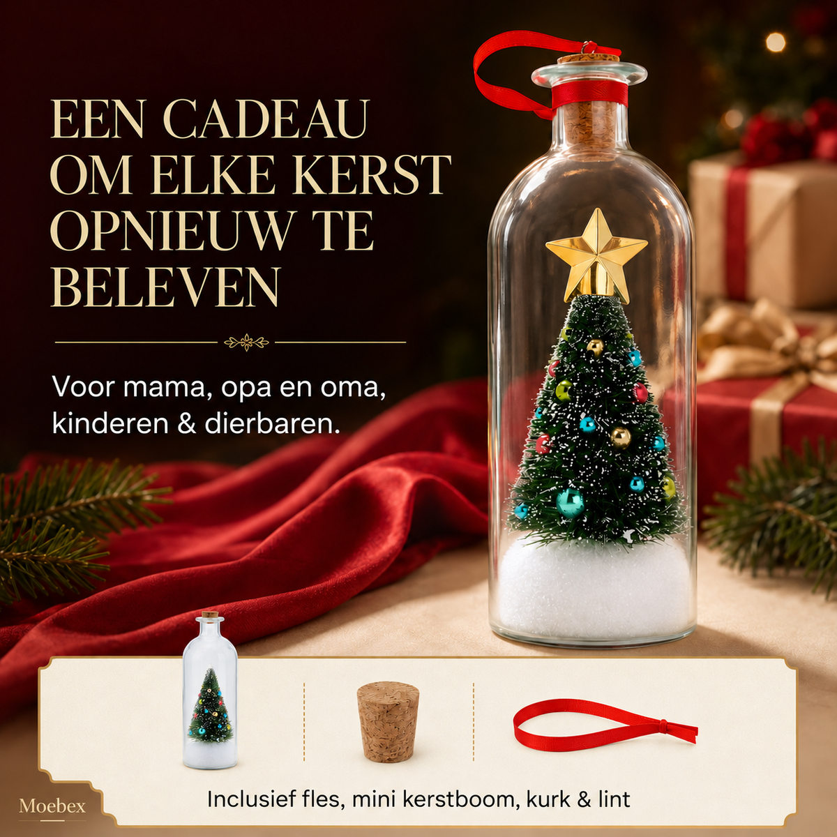 Kerstboom Recorder in Stolp