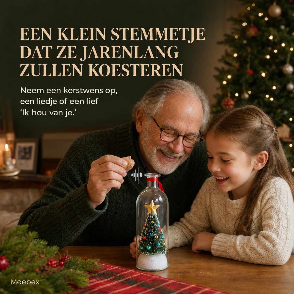 Kerstboom Recorder in Stolp