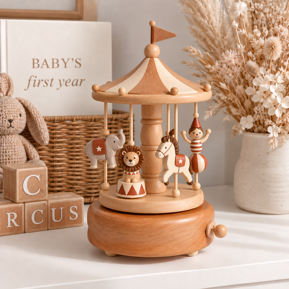 Moebie’s Houten Muzikale Carrousel 🎠