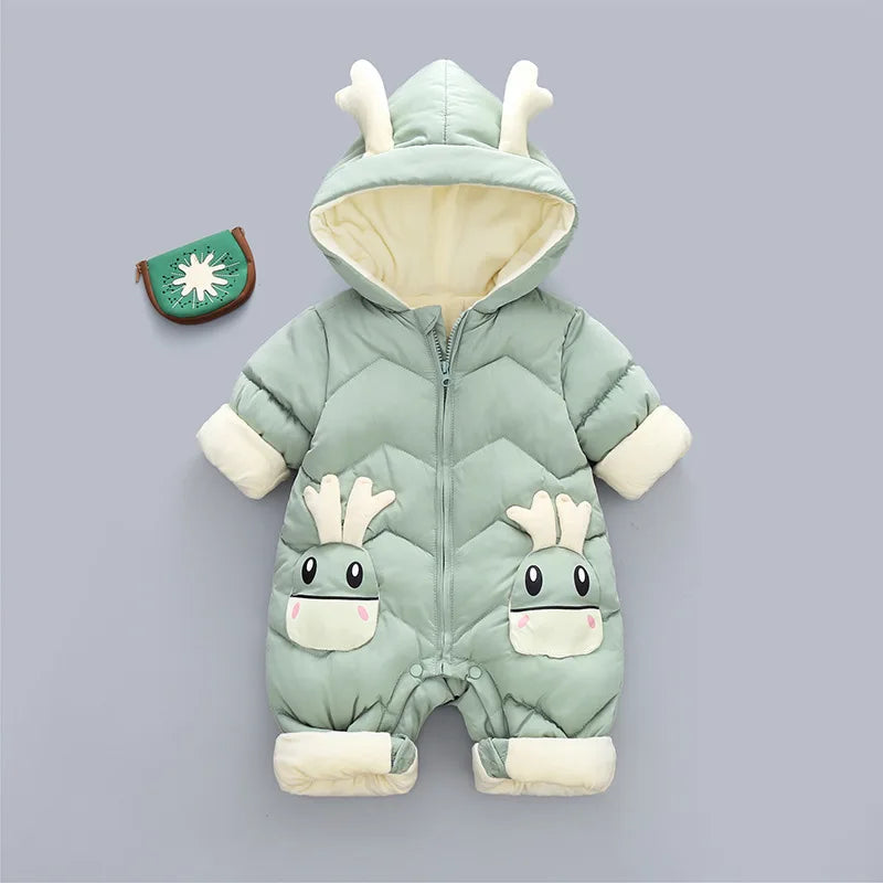 Warme Baby Winteroverall met Capuchon