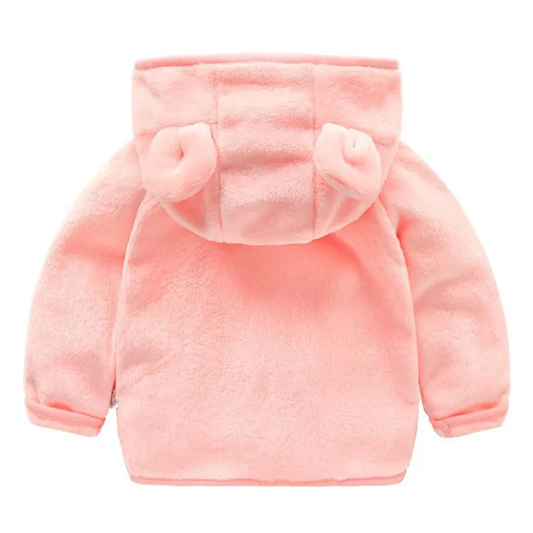 Warme Fleece Babyjas met Capuchon