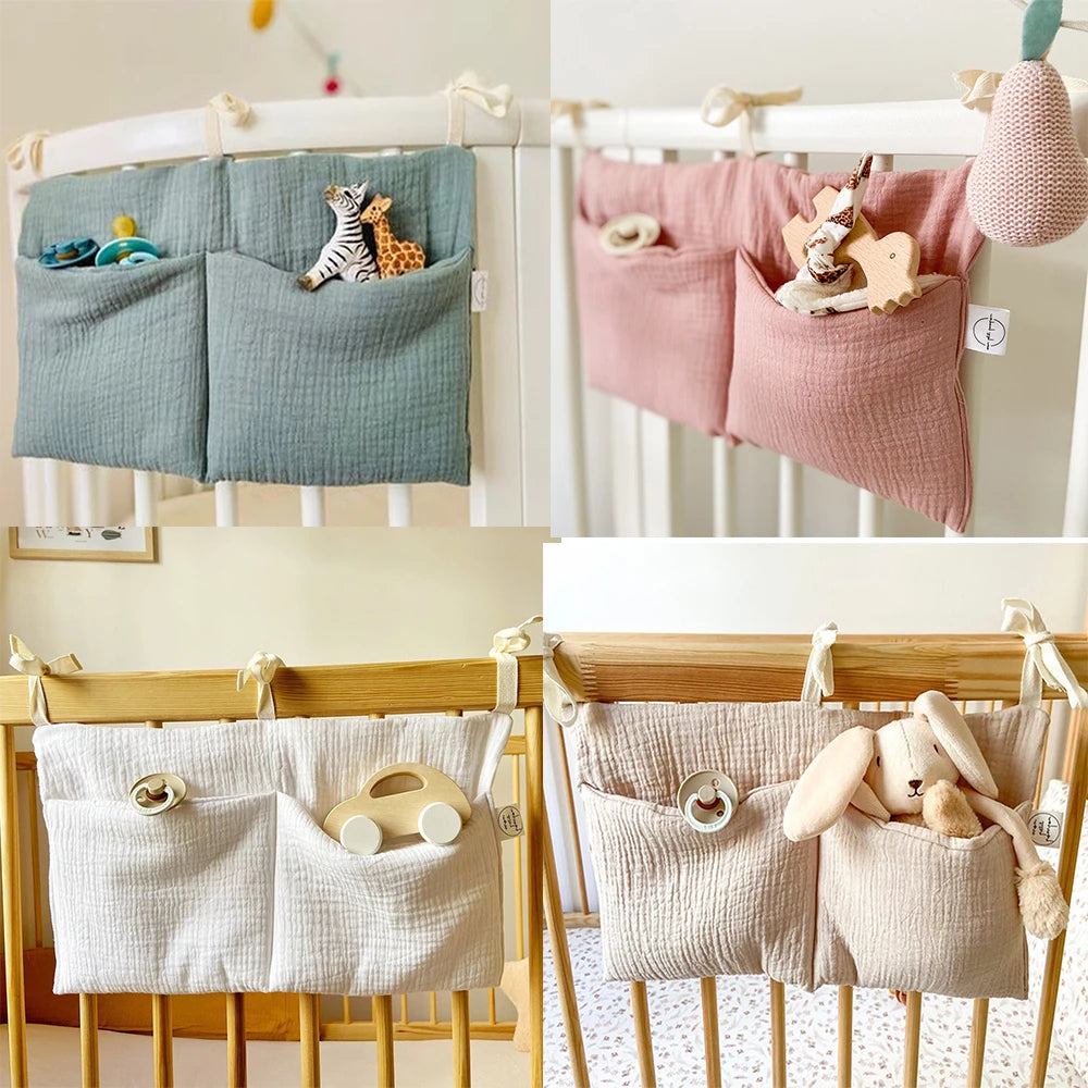 Baby Bed Organizer met 2 Opbergvakken