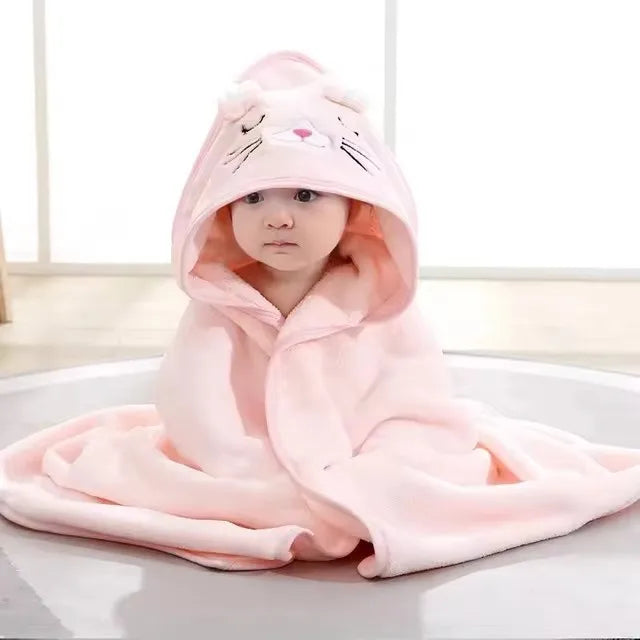 Baby Badcape met Capuchon – Zacht & Warm