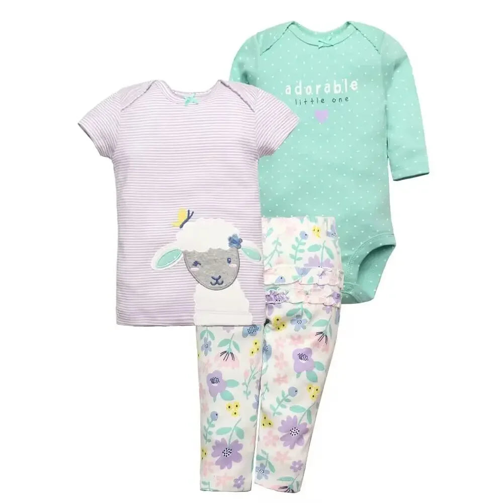 3-delige Katoenen Babyset