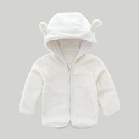 Warme Fleece Babyjas met Capuchon
