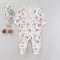 Zachte Katoenen Baby Romper met Lange Mouwen