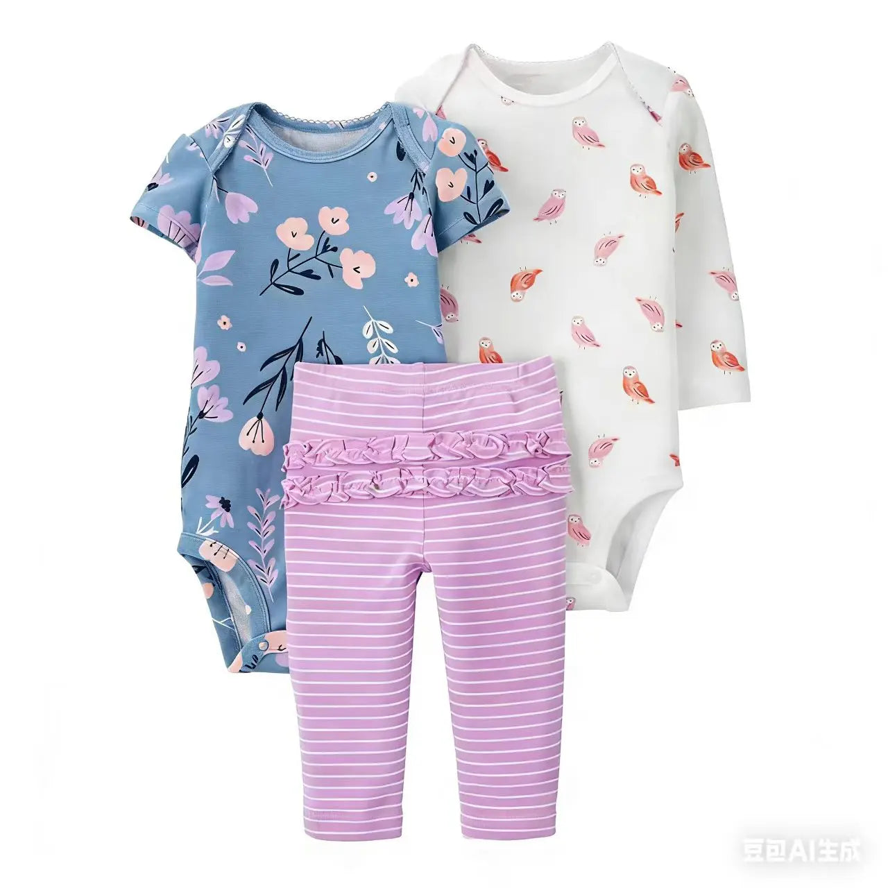 3-delige Katoenen Babyset