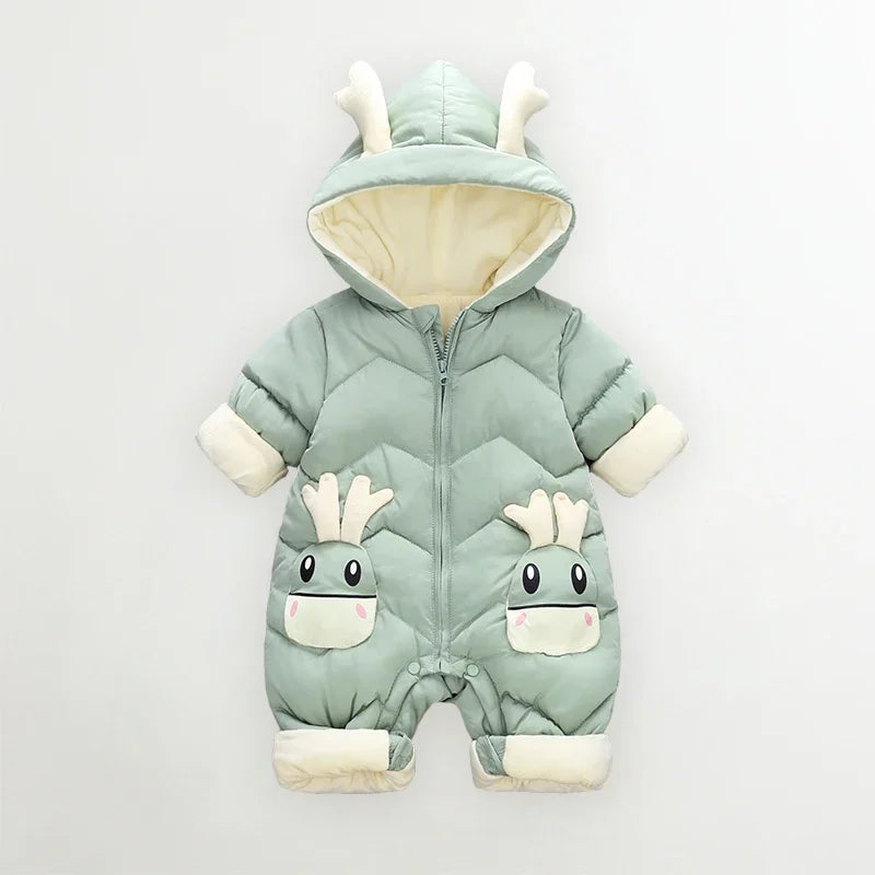 Warme Baby Winteroverall met Capuchon