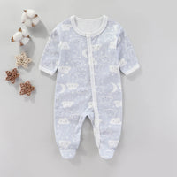 Zachte Katoenen Baby Romper met Lange Mouwen