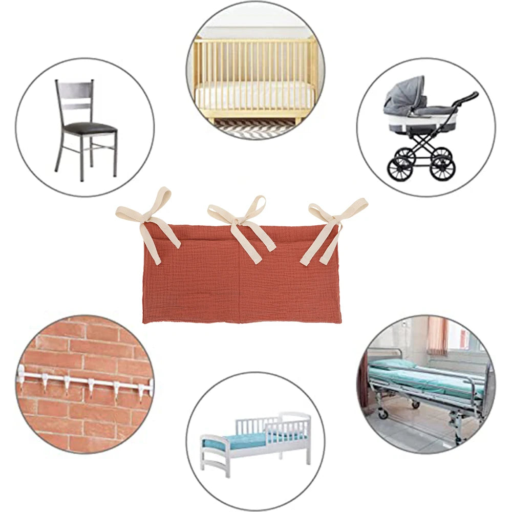 Baby Bed Organizer met 2 Opbergvakken