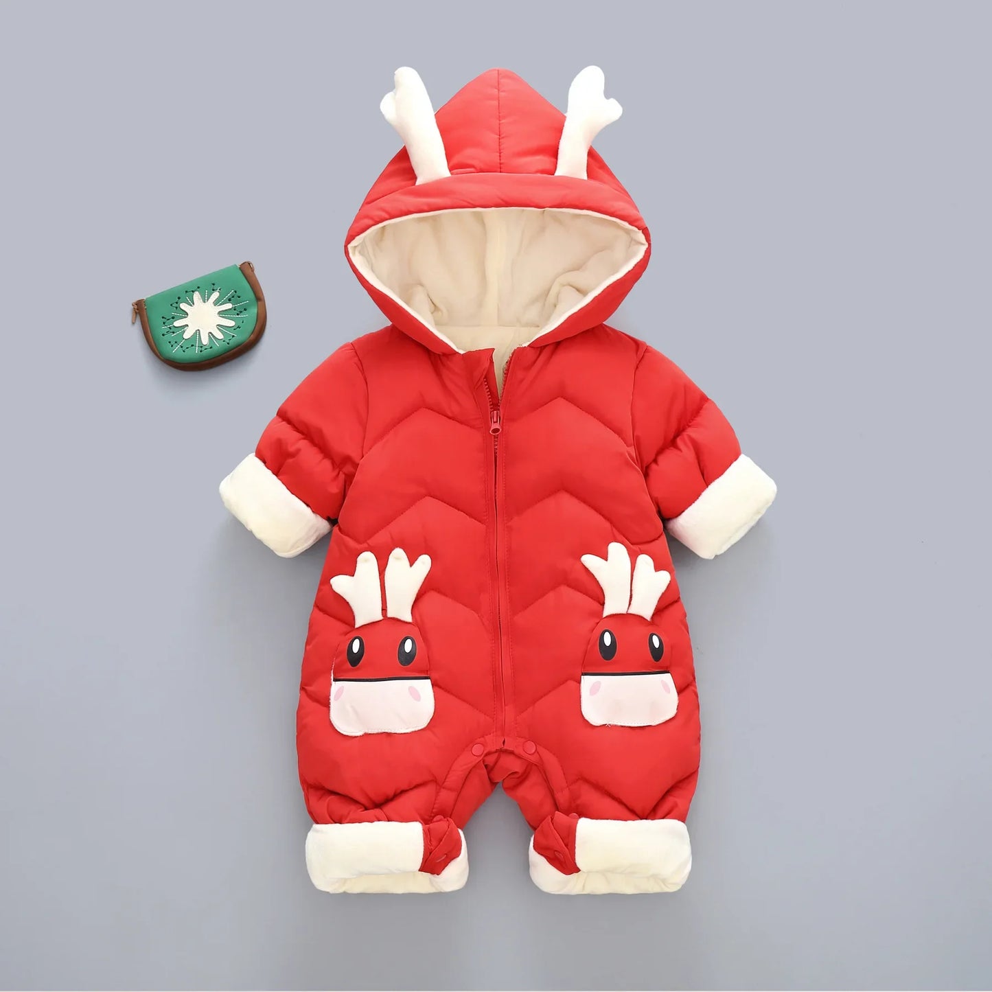Warme Baby Winteroverall met Capuchon