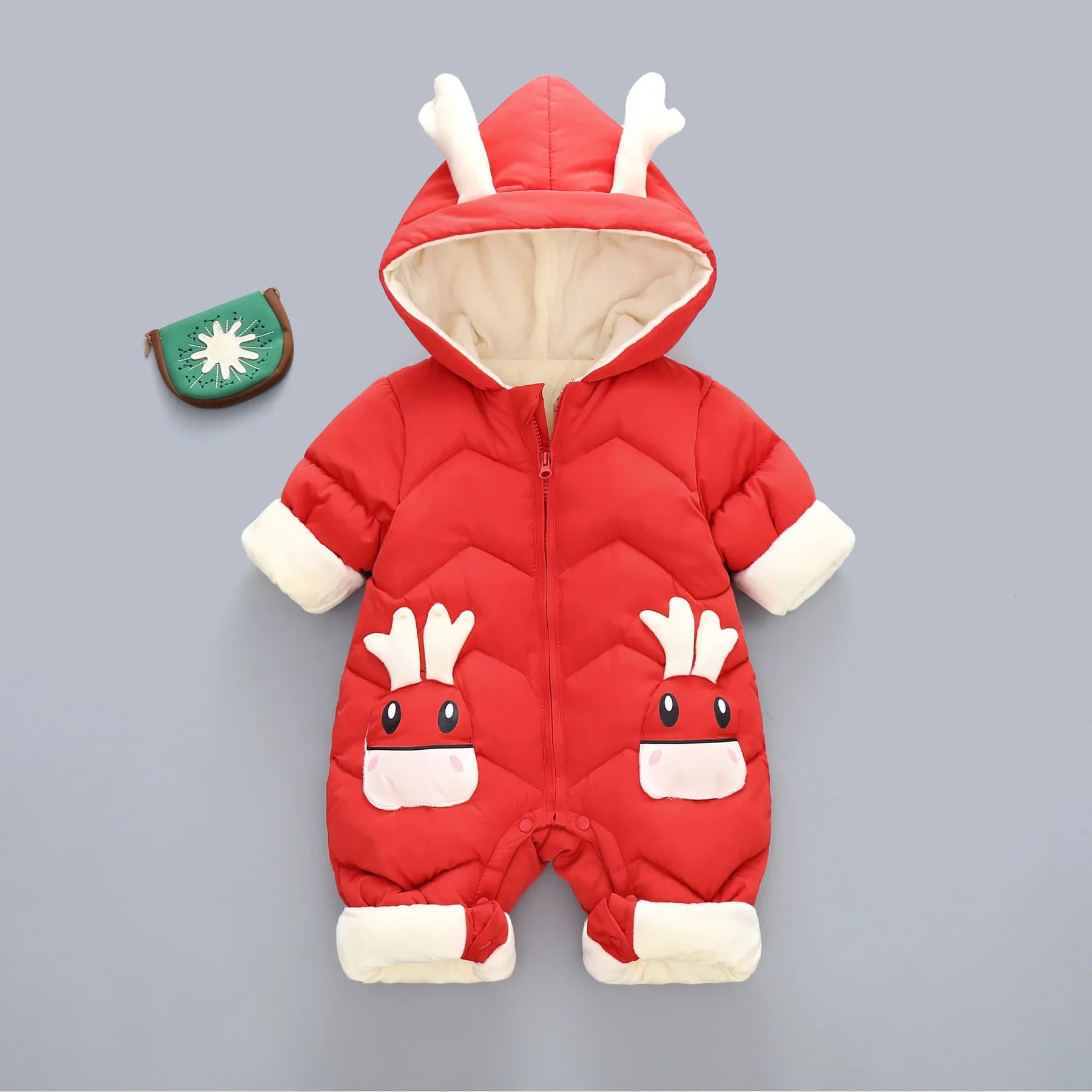 Warme Baby Winteroverall met Capuchon