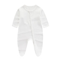 Zachte Katoenen Baby Romper met Lange Mouwen
