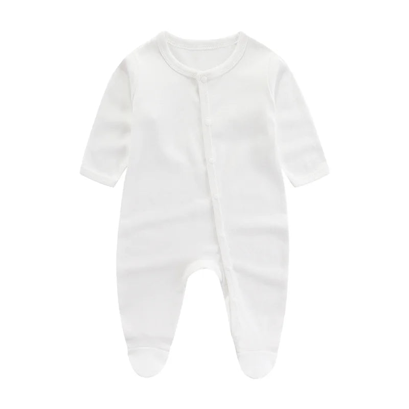 Zachte Katoenen Baby Romper met Lange Mouwen