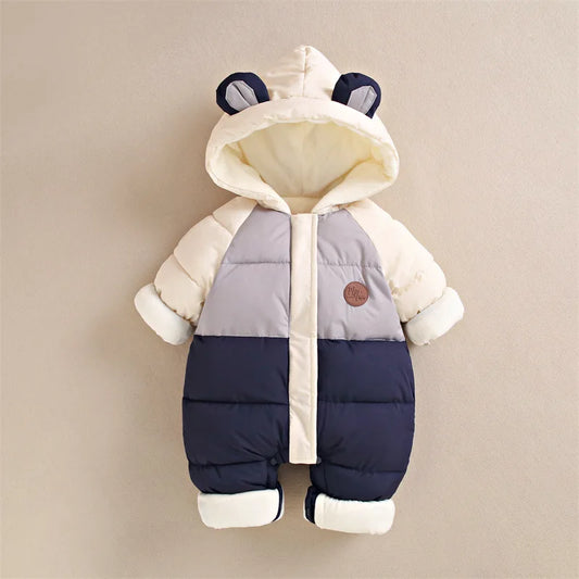 Warme Baby Winteroverall met Capuchon