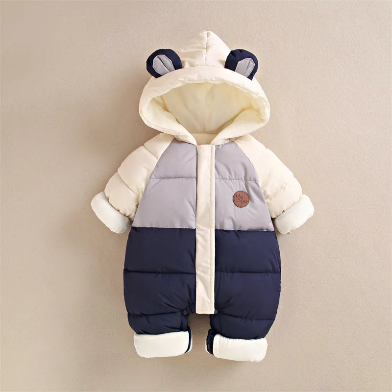 Warme Baby Winteroverall met Capuchon