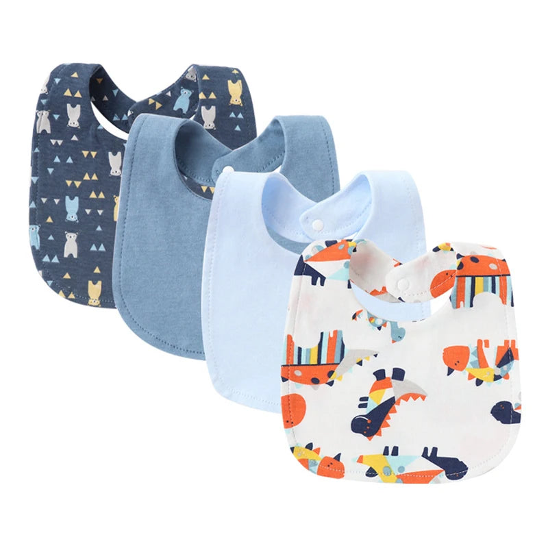 4-delige Set Baby Slabbetjes