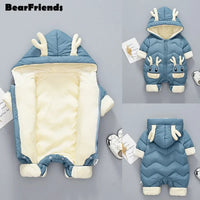 Warme Baby Winteroverall met Capuchon