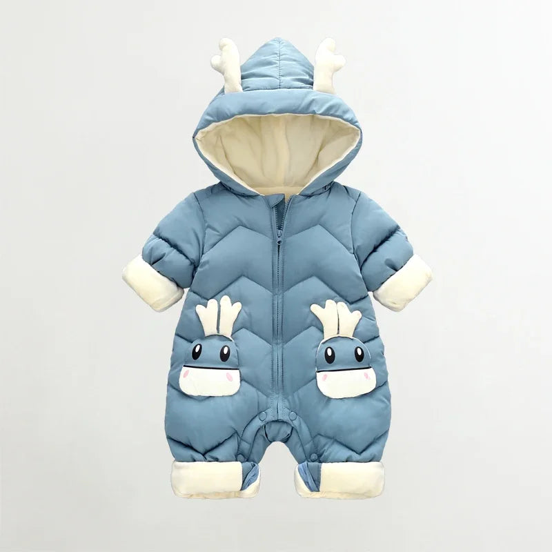 Warme Baby Winteroverall met Capuchon