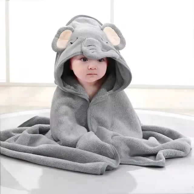 Baby Badcape met Capuchon – Zacht & Warm