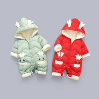 Warme Baby Winteroverall met Capuchon