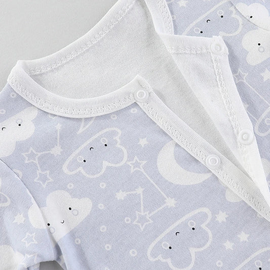 Zachte Katoenen Baby Romper met Lange Mouwen