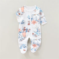 Zachte Katoenen Baby Romper met Lange Mouwen