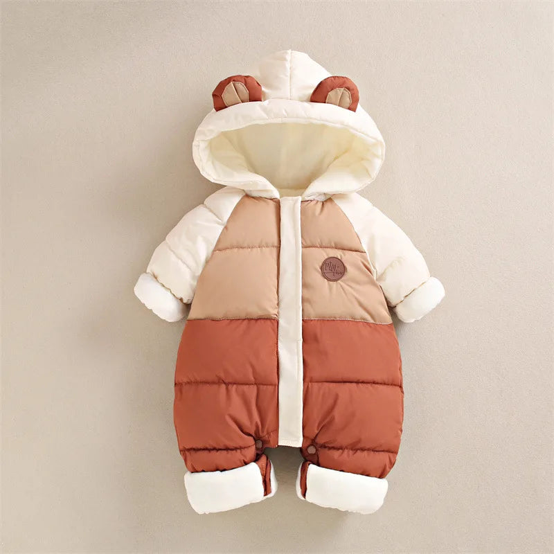 Warme Baby Winteroverall met Capuchon