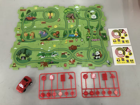 Children’s Puzzle Electric Railroad Speeder DIY Toy