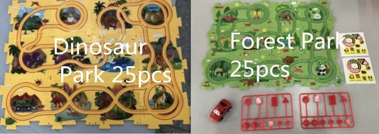 Children’s Puzzle Electric Railroad Speeder DIY Toy